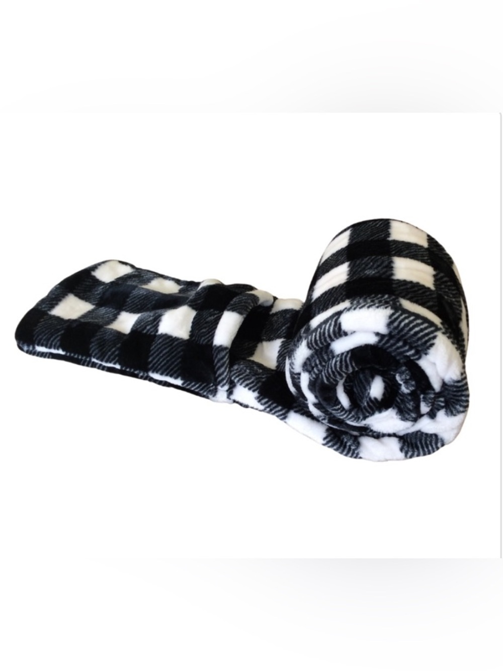 Virah Bella White and Black Plaid Pocket Scarf - Picture 3 of 5